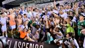Celebración en La Victoria del ascenso del Real Jaén. / Juande Ortiz. 