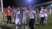 OBJETIVO. Los futbolistas del Real Jaén quieren volver a celebrar sobre el terreno de juego de La Victoria tras un partido de los que quedan para la historia tras derrotar al Levante UD, rival en Copa del Rey este domingo.