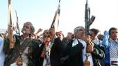 Simpatizantes de la insurgencia hutí de Yemen durante una marcha en Saná, la capital del país / Mohammed / Europa Press.