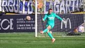 Javi Sánchez, en un partido de esta temporada en La Victoria. / Juande Ortiz.