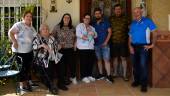 Mercedes Villegas Arriaza, Luisa Tobalina Arriaza Aranda, Rosa María Aranda Villegas, Sheila Bermúdez Triviño, Diego Moya Bermúdez, Oliver Moya Aranda, Oliver Moya Serrano y Juan Aranda Moya.. / Fran Miranda / Diario JAÉN. 