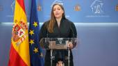 Imagen de archivo de la portavoz del grupo parlamentario Popular, Ester Muñoz, durante una rueda de prensa en el Congreso de los Diputados. / Alejandro Martínez Vélez / Europa Press.
