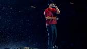 Dellafuente, durante su concierto en el Estadio Riyadh Air Metropolitano. / Ricardo Rubio / Europa Press.