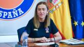 La directora general de Protección Civil y Emergencias, Virginia Barcones, durante una rueda de prensa posterior al Comité Estatal de Coordinación (CECOD) contra los incendios. / Gustavo Valiente / Europa Press. 
