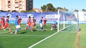 Jugada del primer gol de Carlos Becken contra el Atlético Antoniano / Linares Deportivo.