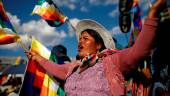 PROTESTAS. Partidarios del ex presidente de Bolivia, Evo Morales, en una manifestación en Cochabamba.