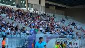 partido. Aficionados presencian el compromiso del pasado domingo ante el Vélez.