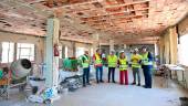 Visita a las obras de la residencia de tecnificación y formación deportiva de tenis de mesa.