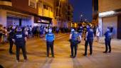 Agentes de Policía Local y Guardia Civil durante los altercados en Torre Pacheco. / Martín C. / Europa Press.