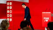 El presidente del Gobierno y Secretario General del PSOE, Pedro Sánchez, a su salida de una rueda de prensa, en la sede del PSOE en Ferraz, a 12 de junio de 2025. / Gabriel Luengas / Europa Press. 