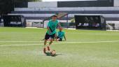 José Álvarez, en un entrenamiento con el Real Jaén. / Jason Moyano / Diario JAÉN. 