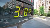 Un termómetro de Jaén marca altas temperaturas en plena ola de calor. Archivo / Juan Carlos Fernández. 