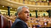 El secretario de Organización del PSOE, Santos Cerdán, durante una sesión plenaria en el Congreso de los Diputados, a 12 de junio de 2025. / Jesús Hellín / Europa Press. 