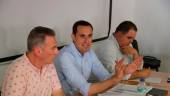 El secretario general del PSOE de Jaén, Juan Latorre, en la segunda reunión de la Comisión Ejecutiva Provincial del PSOE.