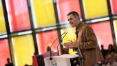 El secretario general del PSOE y presidente del Gobierno, Pedro Sánchez, durante el cierre de las jornadas “Atrévete a construir el futuro”. / Fernando Otero / Europa Press.