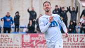 Juan Cámara celebra el gol marcado al Atlético Porcuna. / Real Jaén.
