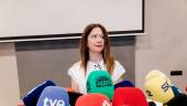 Leire Díez, durante una rueda de prensa. / Carlos Luján / Europa Press.
