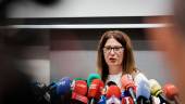 La exmilitante socialista Leire Díez durante una rueda de prensa, en el Hotel Novotel, a 4 de junio de 2025. / Carlos Luján / Europa Press. 