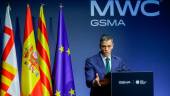 El presidente del Gobierno interviene durante la cena oficial de la inauguración del Mobile World Congress (MWC) Barcelona 2026. / Kike Rincón / Europa Press.
