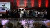 Foto de familia de los galardonados al finalizar la gala. / Juande Ortiz / Diario JAÉN. 