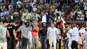 David Galván, El Cid y Curro Díaz salen al hombros de la plaza junto con el ganadero Victorino Martín. / Juande Ortiz / Diario JAÉN.