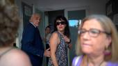 Juana Rivas, a su llegada al punto de encuentro familiar. / Toni Juárez / Europa Press. 
