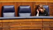 La ministra de Justicia en funciones, Pilar Llop, en el Congreso de los Diputados. / Eduardo Parra / Europa Press.