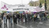31 DE MARZO. Imagen de archivo de los integrantes de “Jaén Merece Más” en la marcha de la España Vaciada en Madrid.