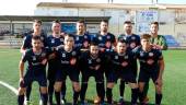 equipo. El once titular del Ciudad de Torredonjimeno en el encuentro ante el Huétor Tajar.