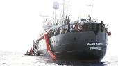 SALVAMENTO. El barco “Alan Kurdi” de la ONG Sea Eye.