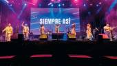 Los componentes de “Siempre Así”, durante un concierto este año, en Madrid.