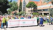 MANIFESTACIÓN. El colectivo celebró una marcha hacia el geriátrico para reclamar mejoras hace algunos meses. 