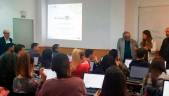 FOMENTO. Participantes en el taller de analítica web, durante la presentación con Raquel Morales.