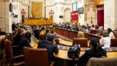Diputados en el salón de Plenos del Parlamento andaluz. / Joaquín Corchero / Parlamento de Andalucía.