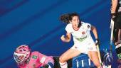 CLAVE. Carmen Cano celebra el gol de la victoria sobre Alemania en los cuartos del Mundial de 2018.