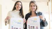 DIVERSIÓN. Cristina Medrano y Natalia Pérez, en la presentación de la Campaña Navidad Inclusiva.