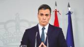 PARTIDO SOCIALISTA. El presidente del Gobierno en funciones, Pedro Sánchez, en rueda de prensa.