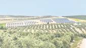 Planta fotovoltaica instalada entre los términos de Jaén, Mengíbar y Cazalilla. 