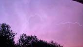 Rayos en Alcalá la Real, este jueves. 