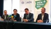 Erik Domínguez, Agustín González, Manuel Carlos Vallejo y Juan Manuel Camacho, en la rueda de prensa de este martes. / Fran Miranda / Diario JAÉN. 