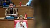 El exvicesecretario general del PSN-PSOE, Ramón Alzórriz, y la presidenta del Gobierno de Navarra, Ramón Alzórriz. / Eduardo Sanz / Europa Press. 