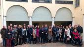 NI UNA MÁS. Autoridades durante el acto con motivo del Día Internacional de la Eliminación de la Violencia contra las Mujeres en el salón Mudéjar. 