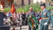 El subdelegado del Gobierno de España en Jaén, Manuel Fernández, durante el acto institucional celebrado en la Plaza de Santa María. / Subdelegación del Gobierno en Jaén.