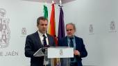 Julio Millán y Francisco Lechuga, en la rueda de prensa. / Pablo Espinosa / Diario JAÉN.