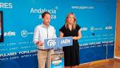 Erik Domínguez y Elena González durante la rueda de prensa. / Adrián Claudio / Diario JAÉN. 