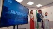 Mónica Moreno, Agustín González y José María Álvarez, durante la rueda de prensa. / F. Miranda / Diario JAÉN. 
