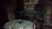 Estado en el que quedó una de las habitaciones de la vivienda en Torredonjimeno. 