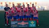 PARTIDO. El once titular del Atlético Porcuna en el encuentro ante el Montilla CF. 