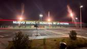 Entrada al estadio de La Victoria, en Jaén. 