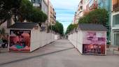 Casetas para la Feria del Libro en la calle Roldán y Marín. / Europa Press.